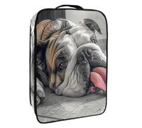 Borsa per scarpe da viaggio,custodia per scarpe portatile impermeabile,modello di bulldog carino cane