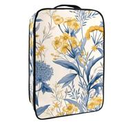 Borsa per scarpe da viaggio,custodia per scarpe portatile impermeabile,Modello di fiore giallo vettoriale autunnale