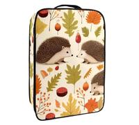 Borsa per scarpe da viaggio,custodia per scarpe portatile impermeabile,Modello di foglia animale autunnale