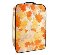 Borsa per scarpe da viaggio,custodia per scarpe portatile impermeabile,Modello di foglia d'acero autunnale