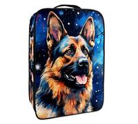 Borsa per scarpe da viaggio,custodia per scarpe portatile impermeabile,Modello stellato animale cane da pastore