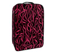 Borsa per scarpe da viaggio,custodia per scarpe portatile impermeabile,Nastro rosa per cancro al seno