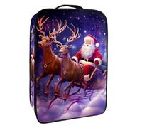 Borsa per scarpe da viaggio,custodia per scarpe portatile impermeabile,Natale Babbo Natale Winter Deer Moon