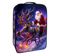 Borsa per scarpe da viaggio,custodia per scarpe portatile impermeabile,Natale Babbo Natale Winter Deer Moon