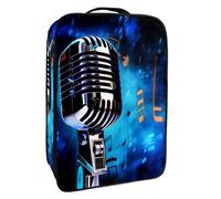 Borsa per scarpe da viaggio,custodia per scarpe portatile impermeabile,Nota musicale modello Galaxy blu