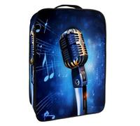 Borsa per scarpe da viaggio,custodia per scarpe portatile impermeabile,Nota musicale modello Galaxy blu
