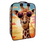 Borsa per scarpe da viaggio,custodia per scarpe portatile impermeabile,Occhiali da giraffa del deserto