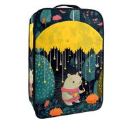 Borsa per scarpe da viaggio,custodia per scarpe portatile impermeabile,ombrello cartone animato foresta animale piove