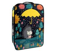 Borsa per scarpe da viaggio,custodia per scarpe portatile impermeabile,ombrello cartone animato foresta animale piove