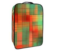 Borsa per scarpe da viaggio,custodia per scarpe portatile impermeabile,Patte reticolare colorato geometrico astratto