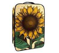 Borsa per scarpe da viaggio,custodia per scarpe portatile impermeabile,pianta di stile astratto girasole