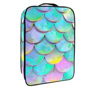 Borsa per scarpe da viaggio,custodia per scarpe portatile impermeabile,Squama di pesce sirena color caramella