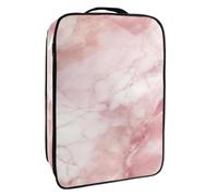Borsa per scarpe da viaggio,custodia per scarpe portatile impermeabile,Trama di marmo rosa bianco