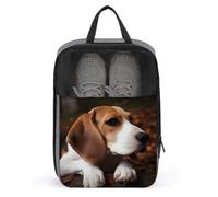 Borsa per scarpe da viaggio, graziosa stampa Beagle, organizer portatile per scarpe, da utilizzare per viaggi e per riporre tutti i giorni, stile, taglia unica, moderno