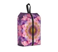 Borsa per scarpe da viaggio, impermeabile, 3 in 1, con motivo a cerchi, motivo mandala, per scarpe da ginnastica