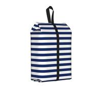 Borsa per scarpe da viaggio, impermeabile, 3 in 1, con motivo a righe, per scarpe da ginnastica
