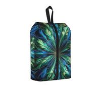 Borsa per scarpe da viaggio, impermeabile, 3 in 1, con piume di pavone, per scarpe da ginnastica