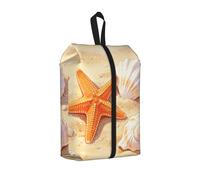 Borsa per scarpe da viaggio, impermeabile, 3 in 1, con stella marina, conchiglia, per scarpe da ginnastica