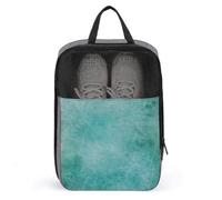 Borsa per scarpe in pelle color foglia di tè chiaro per viaggi uso quotidiano anti-polvere porta scarpe da golf