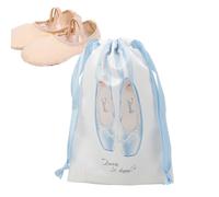 Borsa per scarpe in raso con coulistica - borsa per stiva da ballo | Case di organizzatore di raso leggero | per balletto a prova di polvere per la palestra di viaggio nel backstage