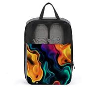 Borsa per scarpe liquida astratta colorata per uso quotidiano da viaggio, anti-polvere, custodia per scarpe da golf