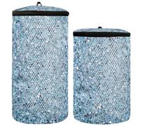 Borsa per scarpe per lavatrice 2 pezzi borsa per lavaggio scarpe da ginnastica vista dall'alto blu struttura in vetro borsa per lavaggio per scarpe scarpe borsa per lavanderia, Vista Superiore Blu