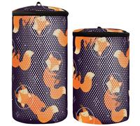 Borsa per scarpe per lavatrice Borsa per scarpe da ginnastica Borsa da bucato 2 pezzi Borse per la lavanderia in rete per scarpe Borsa per la pulizia Space Fox Cute Cartoon Viola, volpe spaziale