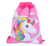 Borsa per scarpe scolastica con motivo Unicorno rosa 35x27 cm
