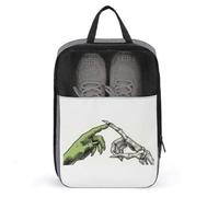 Borsa per scarpe semplice con scheletro a due mani, per viaggi e uso quotidiano, anti-polvere, custodia per scarpe da golf