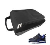 Borsa per scarpe sportive, da viaggio, imbottita, impermeabile, ventilata, con chiusura lampo e maniglia, per golf, tennis, calcio, grigio., vedi descrizione, Vedi descrizione