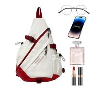 Borsa per sciarpa - Elegante borsa per il giorno 'università | Pacchetto casual per la scuola | Borse per adolescenti resistenti all'acqua, borse da donna, borsa di grande capacità per il, rosso