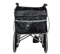 Borsa per sedia a rotelle, borsa portaoggetti per sedia a rotelle, zaino per sedia a rotelle offre ampio spazio interno per trasportare oggetti e accessori sciolti, nero