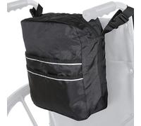 Borsa per sedia a rotelle, zaino per sedia a rotelle per schienale della sedia, cestino per deambulatore e sedie da trasporto, per sedia a rotelle elettrica, borsa per disabili e aiuto