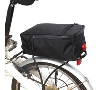 Borsa per sedile posteriore per bici pieghevoli, con cerniere lisce, cuciture rinforzate e layout funzionale, per organizzare le esigenze di stoccaggio della bici (28 x 16 x 11 cm, nero)