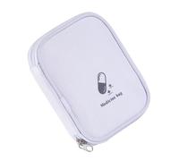 Borsa per soccorso Borsa vuota per medicinali vuota con scomparti multipli Piccole buste per soccorso con cerniera Pratica tasca per pillole