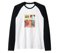 Borsa per Soldi con Scritta Watching Shopping Channel Shopper Maglia con Maniche Raglan