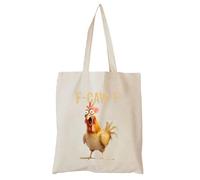 Borsa Per Spalla Di Pollo Funny F-Caw-F-spalla Leggera, Borsetta Di Pollo Divertente | Per Viaggi In Spiaggia Per La Scuola Di Lavoro College Palestra Shopping Drogheria Infermiera Donne Uomini