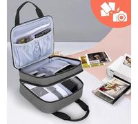 Borsa per Stampante Fotografica con Divisore Rimovibile, Due Strati, Cerniera
