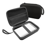 Borsa per stampante per etichette, compatibile con SUPVAN E10, Nelko P21, NIIMBOT D110, Phomemo D30, custodia per etichettatrice, solo case (nero)