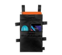 Borsa per stampelle, borsa per , borsa in tessuto Oxford 600 D, nera | Cuscinetto sotto le ascelle con cinghie resistenti, cuscinetti per stampelle per stampelle, stampelle sotto le ascelle