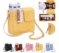 Borsa per Stanley Cup, borsa a tracolla portatile per esterni, con borsa Stanley, borsa a tracolla per bottiglia Stanley, Giallo (B)