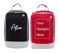 Borsa per stivali personalizzata personalizzata con stampa di testo e immagini, impermeabile, per scarpe sportive, 32 x 10 x 20 cm, per scuola, PE, calcio, rugby, danza, nuoto, golf