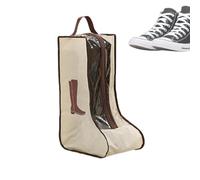 Borsa per stivali - Sacchetto protettivo antipolvere, manico | Borsa traspirante in PVC trasparente, stivali lunghi corti che hanno completato la copertura soppressa l'umidità, beige., Long style