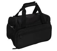 Borsa per strumenti parrucchiere professionale Brrnoo, borsa parrucchiere donna, borsa viaggio personale, nero, 1 Count (Pack of 1), 35 x 22 x 21cm/13.8 x 8.7 x 8.3in, 190g