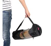 Borsa per Tappetino Yoga con Tracolla Regolabile, Borsa in Rete per Tappetino da Yoga Tasca con Coulisse,Sacca per Materassino Yoga Fitness,Pilates,Yoga Accessori,90x30cm