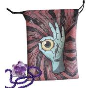 Borsa Per Tarocchi 13x18 cm in Velluto Morbido con Cordino, Divinatori