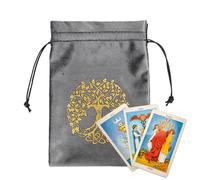 Borsa per tarocchi, borsa per dadi in velluto, sacchetto di velluto morbido per cristalli, carte dei tarocchi, cosmetici e gioielli, borsa con coulisse per carte e , sacchetto di velluto di