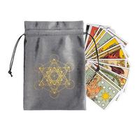 Borsa per tarocchi, borsa per dadi in velluto, sacchetto di velluto morbido per cristalli, carte dei tarocchi, cosmetici e gioielli, borsa con coulisse per carte e , sacchetto di velluto di