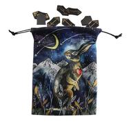 Borsa per tarocchi - Borsa portadivinazione double face, organizer per gioielli, borsa con coulisse, borsa da gioco per tarocchi, borsa regalo con coulisse per gli amanti dei tarocchi, streghe, maghi