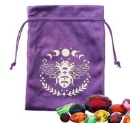 Borsa per tarocchi | Borsa portaoggetti in tessuto di velluto con coulisse | Porta carte per tarocchi, Tarocchi e dadi, Multifunzionale Oracle Cards Gioielli Borse, per Tarocchi per gli